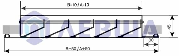Решетка наружная алюминиевая EAL 400х200