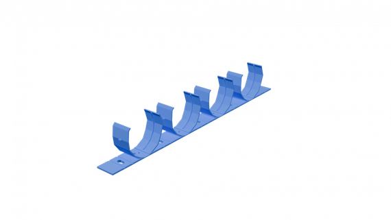 Flexag PS90x4-B планка клипс пластиковая крепежная