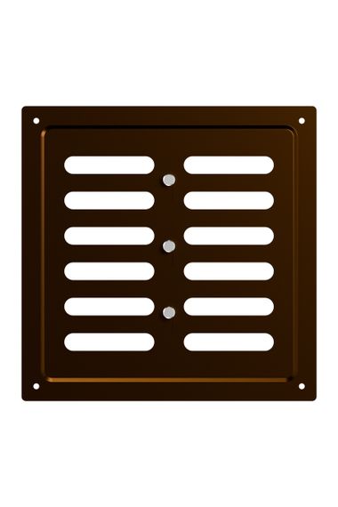 Решетка вентиляционная MER регулируемая 200х200 окраш.сталь Metallic brown ERA
