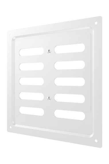 Решетка вентиляционная MER регулируемая 175х175 окраш.сталь White ERA