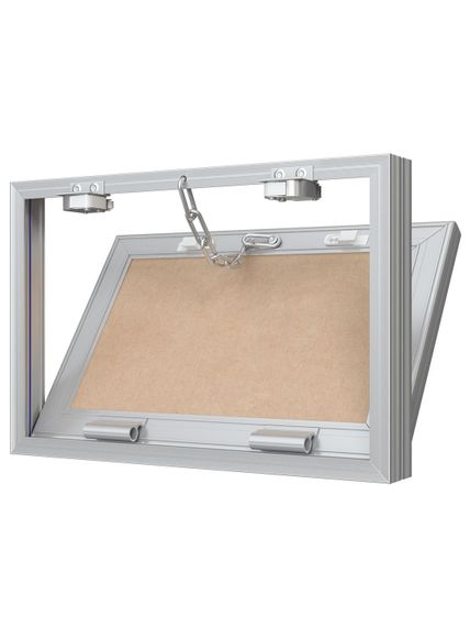 Люк ревизионный D Ceramo Base 300х200 скрытый монтаж съемный алюминий EVECS