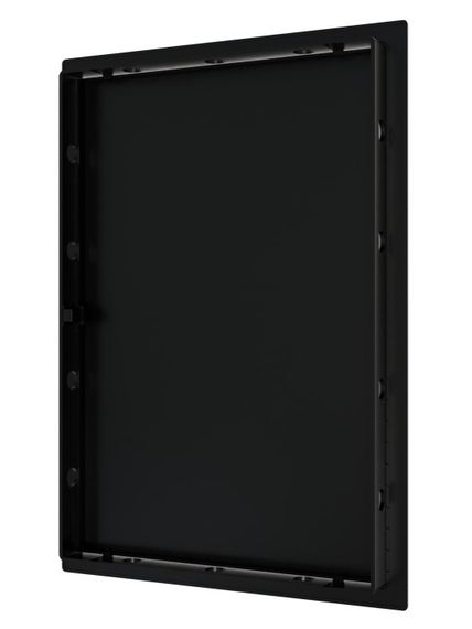 Люк ревизионный LN фланец 200х300 нажимной 223х323 пластик Black EVECS