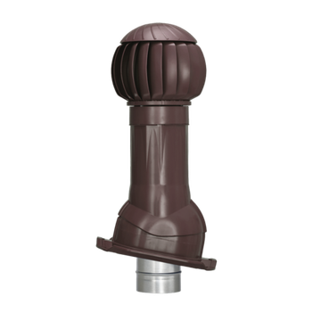 Готовый комплект, изолированный на скатные кровли из профильного листа МП-20 (С20) d 110/160 мм, цвет коричневый RAL 8017, серия Twister