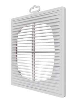 Решетка вентиляционная П сетка разъемная 209х209 пластик ERA