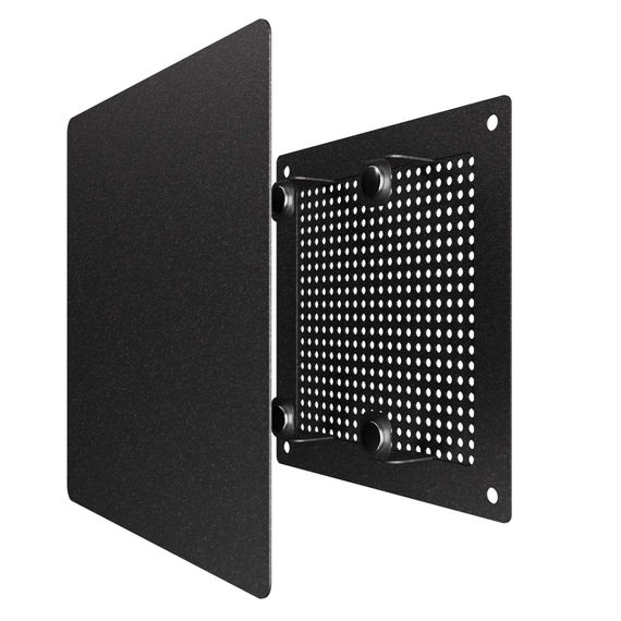 Решетка вентиляционная RVM сетка разъемная на магнитах 140х140 окрашсталь Black ERA