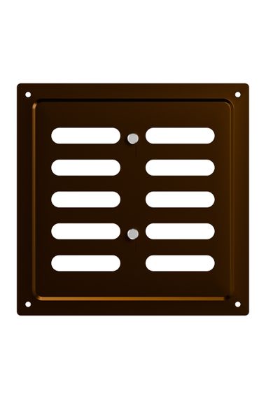 Решетка вентиляционная MER регулируемая 175х175 окраш.сталь Metallic brown ERA