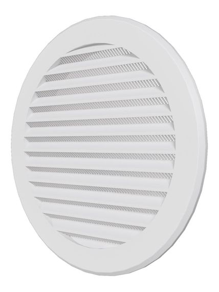 Решетка вентиляционная РКС фланец D150 сетка D186 пластик ERA