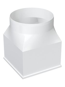 Переходник СПКП D125 126х126 пластик ERA