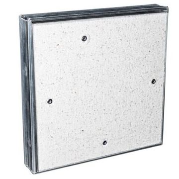 Люк ревизионный D Ceramo 250х400 скрыт.монтаж съемный алюминий EVECS