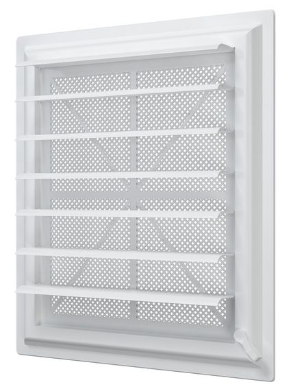 Решетка вентиляционная AIRVENT регулируемая жалюзи 349х399 пластик ERA