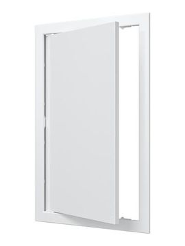 Люк ревизионный Л фланец 246х396 нажимной 268х418 пластик EVECS