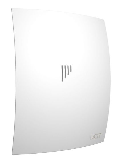 Вентилятор накладной BREEZE D100 обратный клапан Matt white DICITI