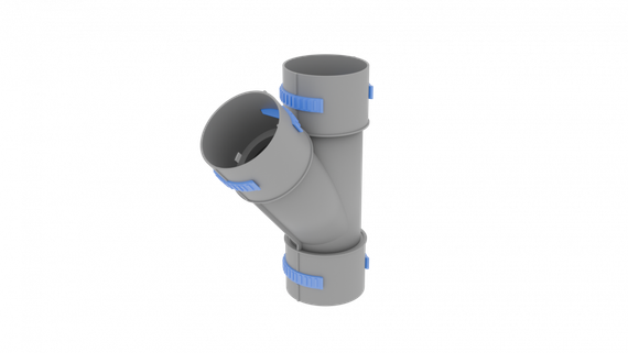 Тройник косой FL110-TR, круглый