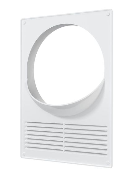 Площадка торцевая ПТПР фланец D150 решетка 180х250 пластик ERA