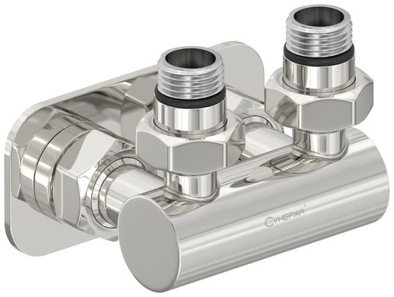 Модуль Сунержа угловой EU50 (2 х НР G 1/2&quot; / 2 х НГ G 3/4&quot;)