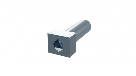 Flexag PWP-125/75x1 пленум вентиляционный прямой, D125, на 1 выxод, L=300 мм