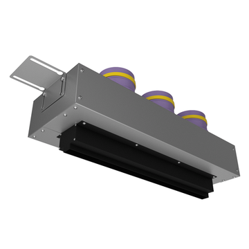 Provent VPNDG/F 500х25/90×3 щелевой диффузор для гипсокартона с КСД на 3 прямых выхода