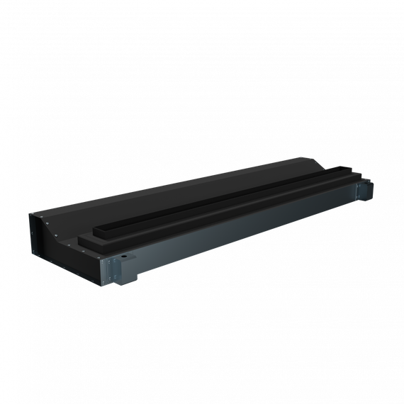 Flexag SHN-1-1000-25-B щелевой диффузор с низкопрофильной КСД под гипсокартон, черный