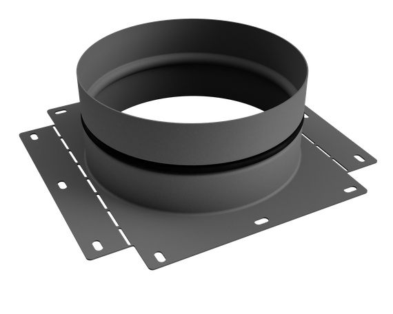 Соединение коллектора/плоскоканального воздуховода AirDS 125 мм (серое)