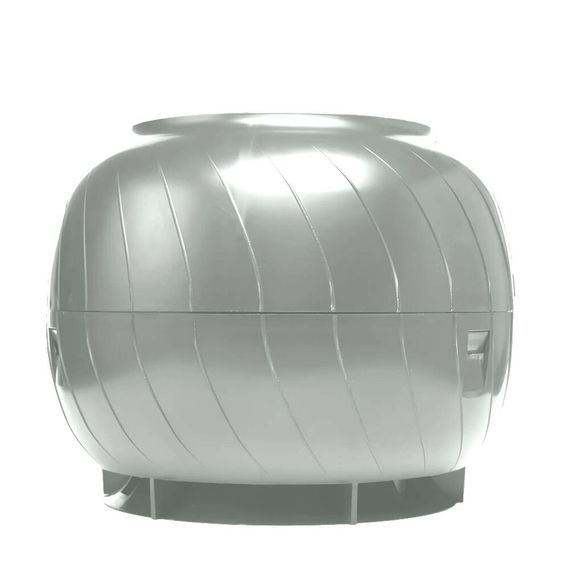 Дефлектор статический (колпак), Ø 160 мм серебристый RAL 9022, серия Static