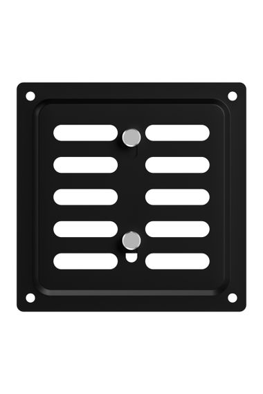 Решетка вентиляционная MER регулируемая 100x100 окраш.сталь Black ERA