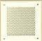 Решётка 150*150 слоновая кость, кружок