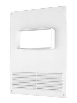 Площадка торцевая ПТГР фланец 110х55 горизонтальная решетка 180х250 пластик ERA