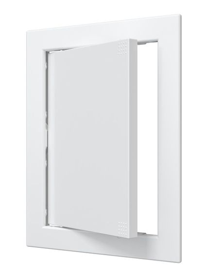 Люк ревизионный Л фланец 146х196 нажимной 168х218 пластик EVECS