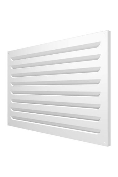 Решетка вентиляционная МВР жалюзи 600х400 окраш.сталь белый ERA