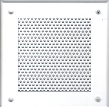Решётка 210*250 белая, кружок