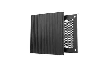 Решетка на магнитах квадратная RDV-180 Волна, черная матовая