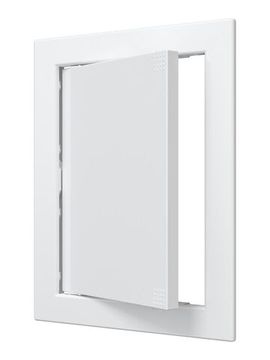 Люк ревизионный Л фланец 146х196 нажимной 168х218 пластик EVECS