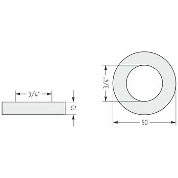 Отражатель TUBE н/ж G 3/4" вн. р. / d нар.-50 мм (Состаренная бронза)