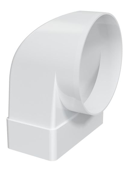 Переходник СККП D100 90° 55х110 пластик ERA