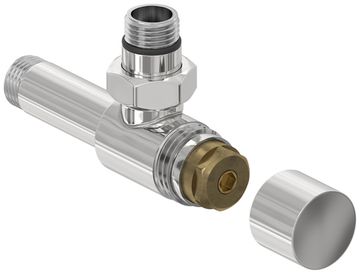 Вентиль Сунержа угловой под шестигранник (G 1/2" НР х G 1/2" НР)