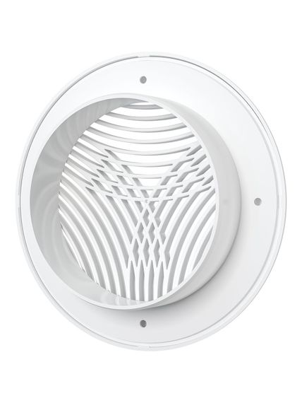 Решетка вентиляционная РПКФ фланец D100 разъемная D143 пластик ERA