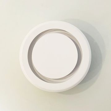 Диффузор приточно-вытяжной на магнитах регулируемый КНДБ-100 декоративный металлический белый