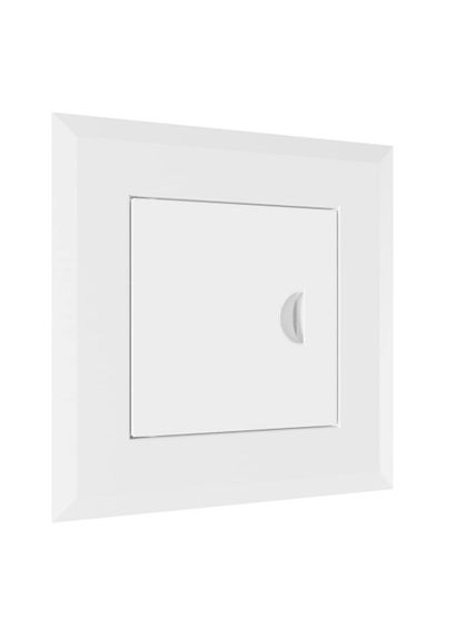 Люк ревизионный ЛТМп фланец 100х100 ручка магнит 160х160 окраш.сталь EVECS