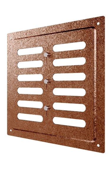 Решетка вентиляционная MER регулируемая 200х200 окраш.сталь Antique copper ERA