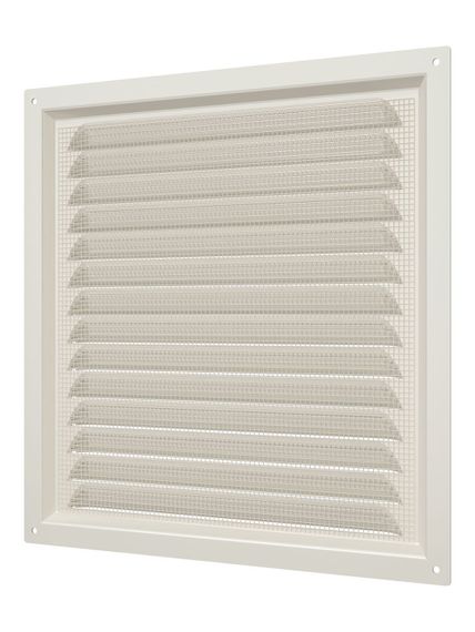 Решетка вентиляционная МЭ сетка 250х250 окрашенная сталь Ivory ERA