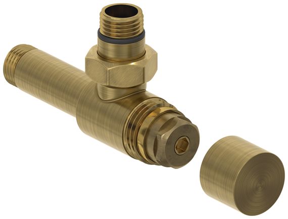 Вентиль Сунержа угловой под шестигранник (G 1/2&quot; НР х G 1/2&quot; НР)