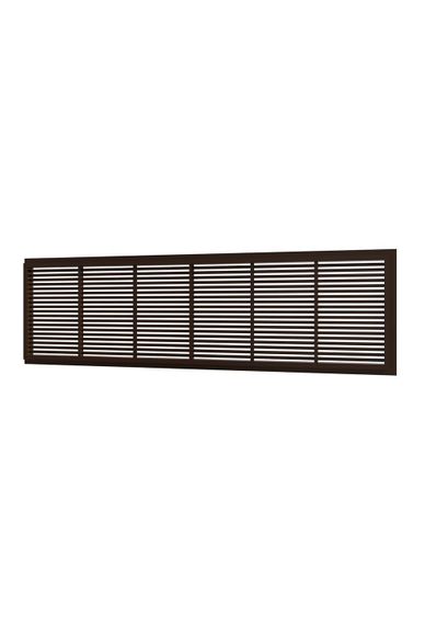 Решетка вентиляционная ДП фланец 220х60 переточная 227х67 пластик Brown ERA