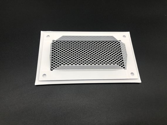 Решетка приточно-вытяжная с фланцем на магнитах 220х90 мм стальная