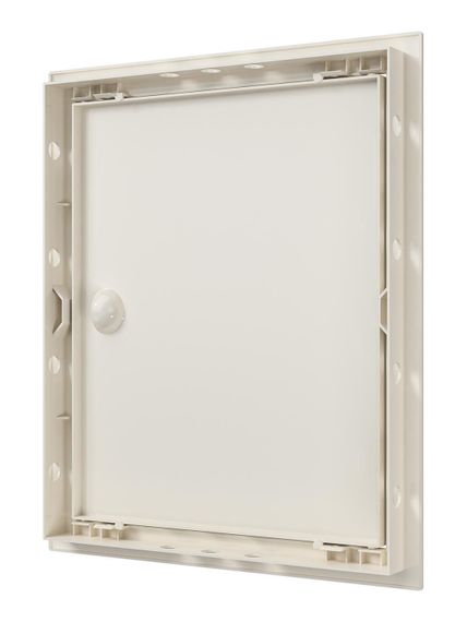 Люк ревизионный ЛР фланец 246х296 ручка 268х318 пластик Ivory EVECS