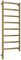 Полотенцесушитель электрический Сунержа Галант 3.1 1000х400 МЭМ левый
