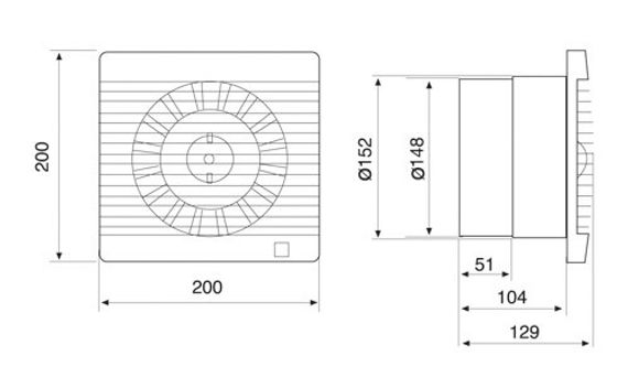 Накладной вентилятор Soler & Palau Decor 300C