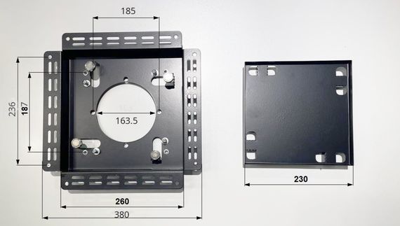 Вентилятор вытяжной теневой Visioner VA6 скрытого монтажа, под плитку