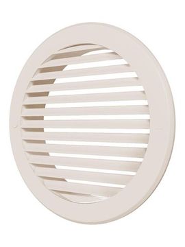 Решетка вентиляционная РКН фланец D150 D186 ASA Ivory ERA