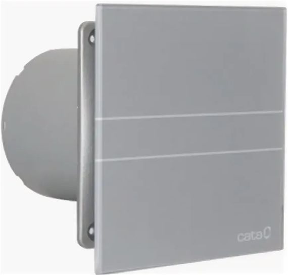 Накладной вентилятор Cata E 100 GST Silver (таймер) + обратный клапан