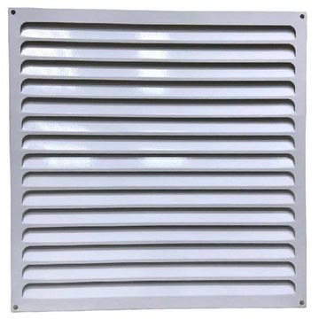 Решетка металлическая светло-серая (RAL 9006) 500х500мм 5050РМс